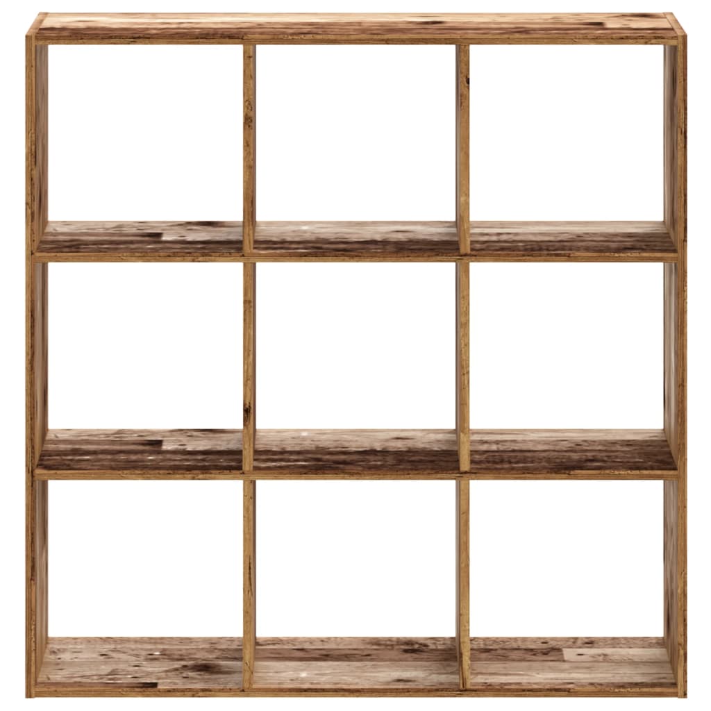 vidaXL Regał, stare drewno, 102x32x102 cm, materiał drewnopochodny