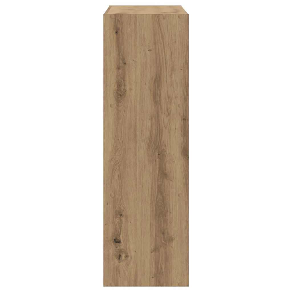 vidaXL Regał, dąb artisian, 102x32x102 cm, materiał drewnopochodny