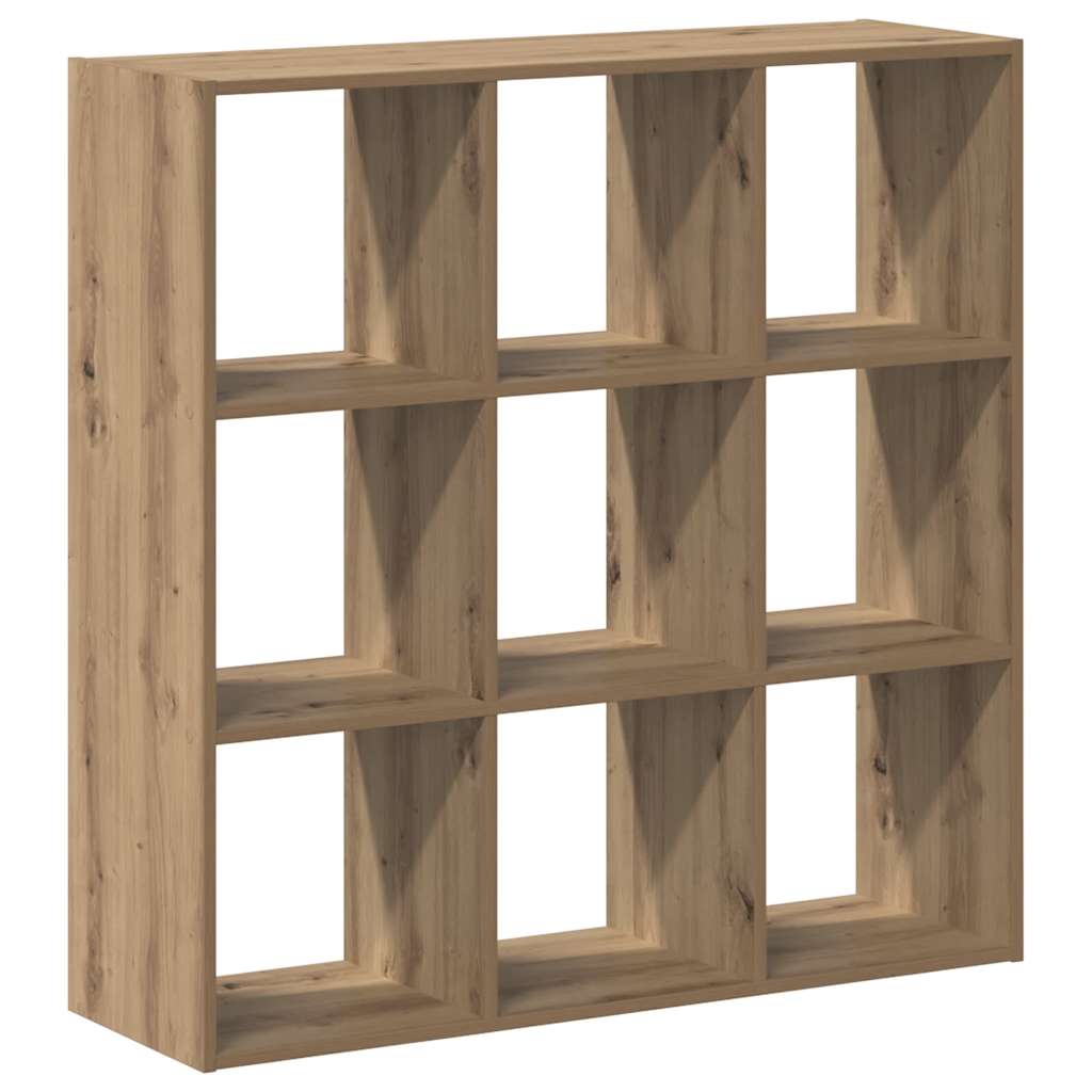 vidaXL Regał, dąb artisian, 102x32x102 cm, materiał drewnopochodny
