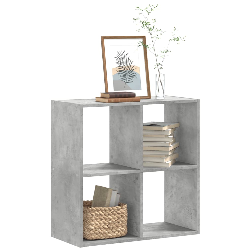vidaXL Regał, szarość betonu, 68,5x32x68,5 cm, materiał drewnopochodny