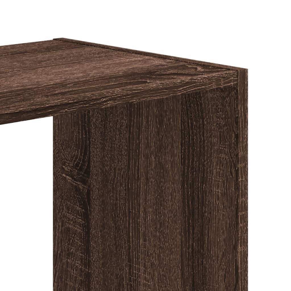 vidaXL Regał, brązowy dąb, 68,5x32x68,5 cm, materiał drewnopochodny