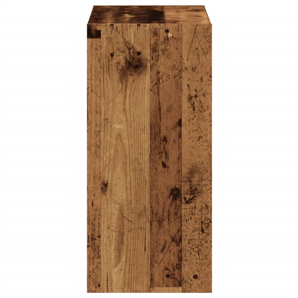 vidaXL Regał, stare drewno, 68,5x32x68,5 cm, materiał drewnopochodny