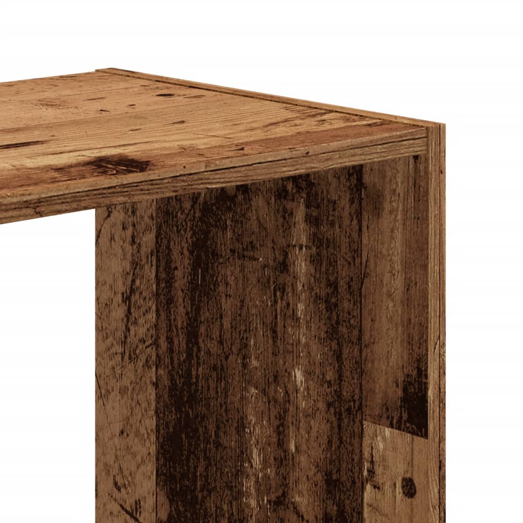 vidaXL Regał, stare drewno, 68,5x32x68,5 cm, materiał drewnopochodny