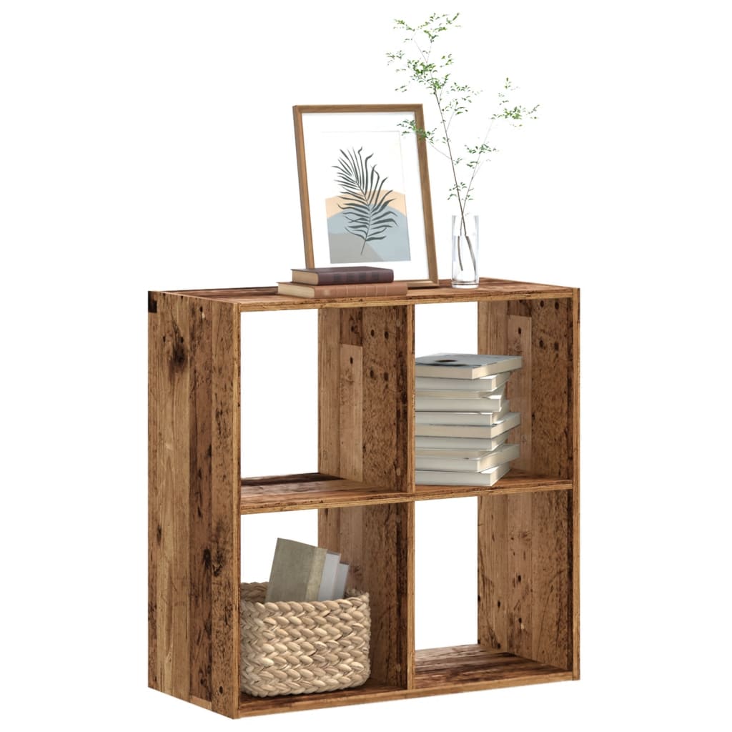 vidaXL Regał, stare drewno, 68,5x32x68,5 cm, materiał drewnopochodny