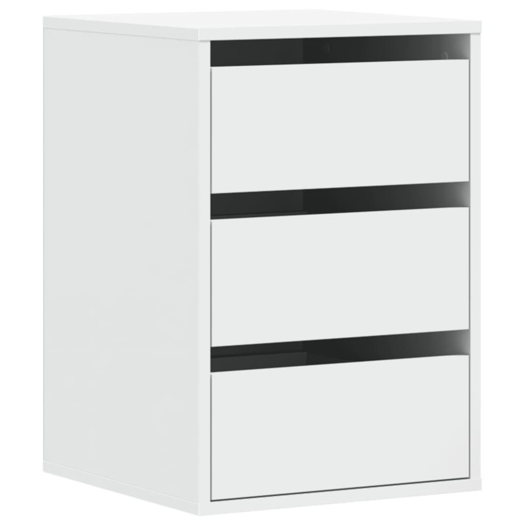 vidaXL Komoda, biała, 40x41x58 cm, materiał drewnopochodny