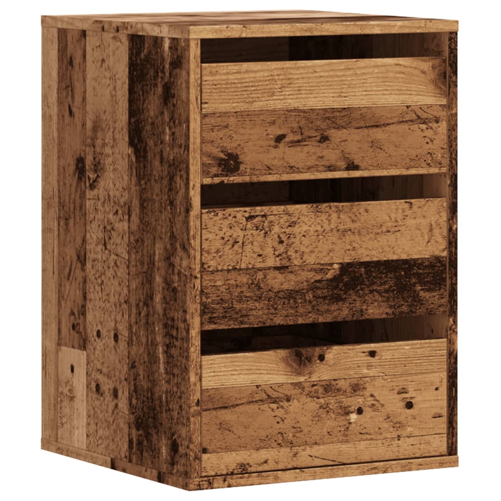 vidaXL Komoda, stare drewno, 40x41x58 cm, materiał drewnopochodny