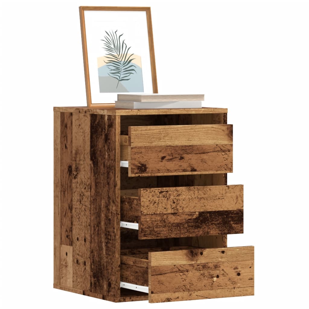 vidaXL Komoda, stare drewno, 40x41x58 cm, materiał drewnopochodny
