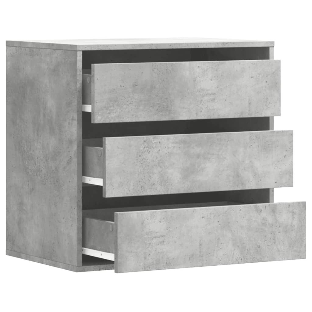 vidaXL Komoda, szarość betonu, 60x41x58 cm, materiał drewnopochodny