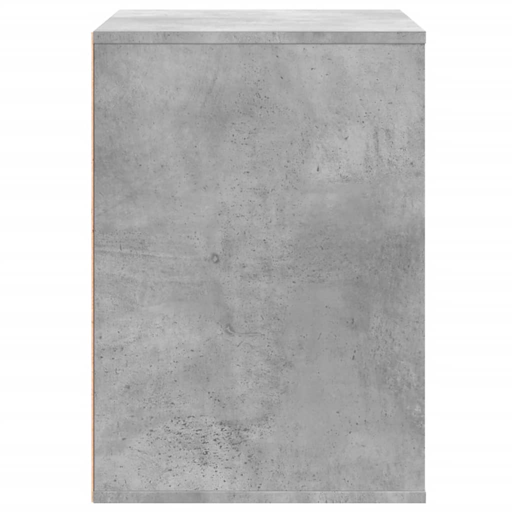 vidaXL Komoda, szarość betonu, 80x41x58 cm, materiał drewnopochodny
