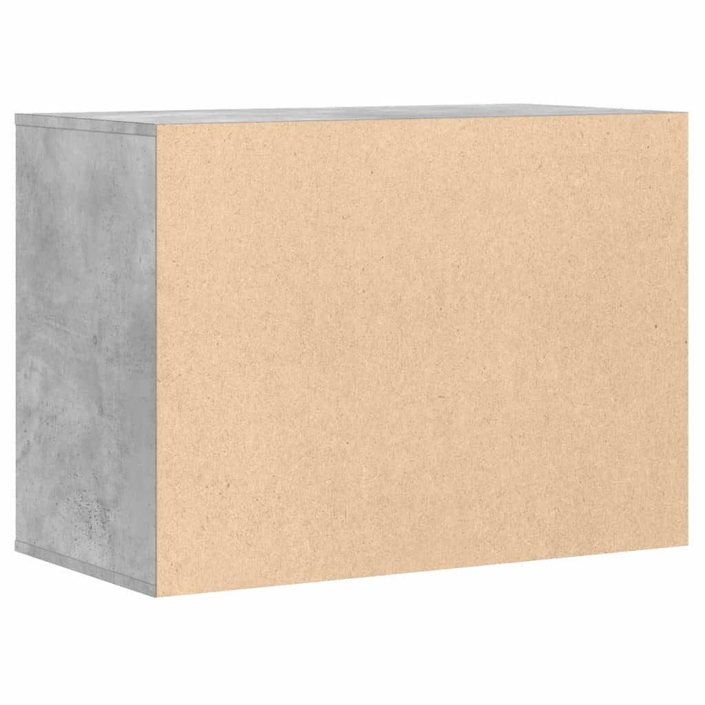 vidaXL Komoda, szarość betonu, 80x41x58 cm, materiał drewnopochodny