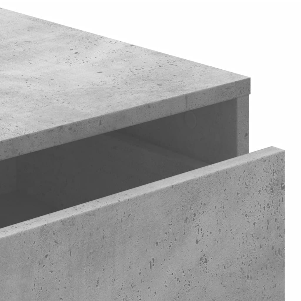 vidaXL Komoda, szarość betonu, 80x41x58 cm, materiał drewnopochodny