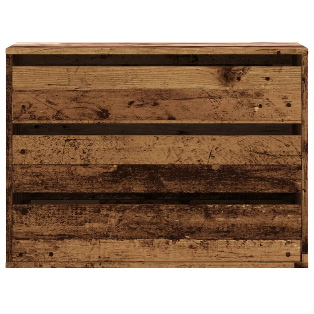 vidaXL Komoda, stare drewno, 80x41x58 cm, materiał drewnopochodny