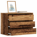 vidaXL Komoda, stare drewno, 80x41x58 cm, materiał drewnopochodny