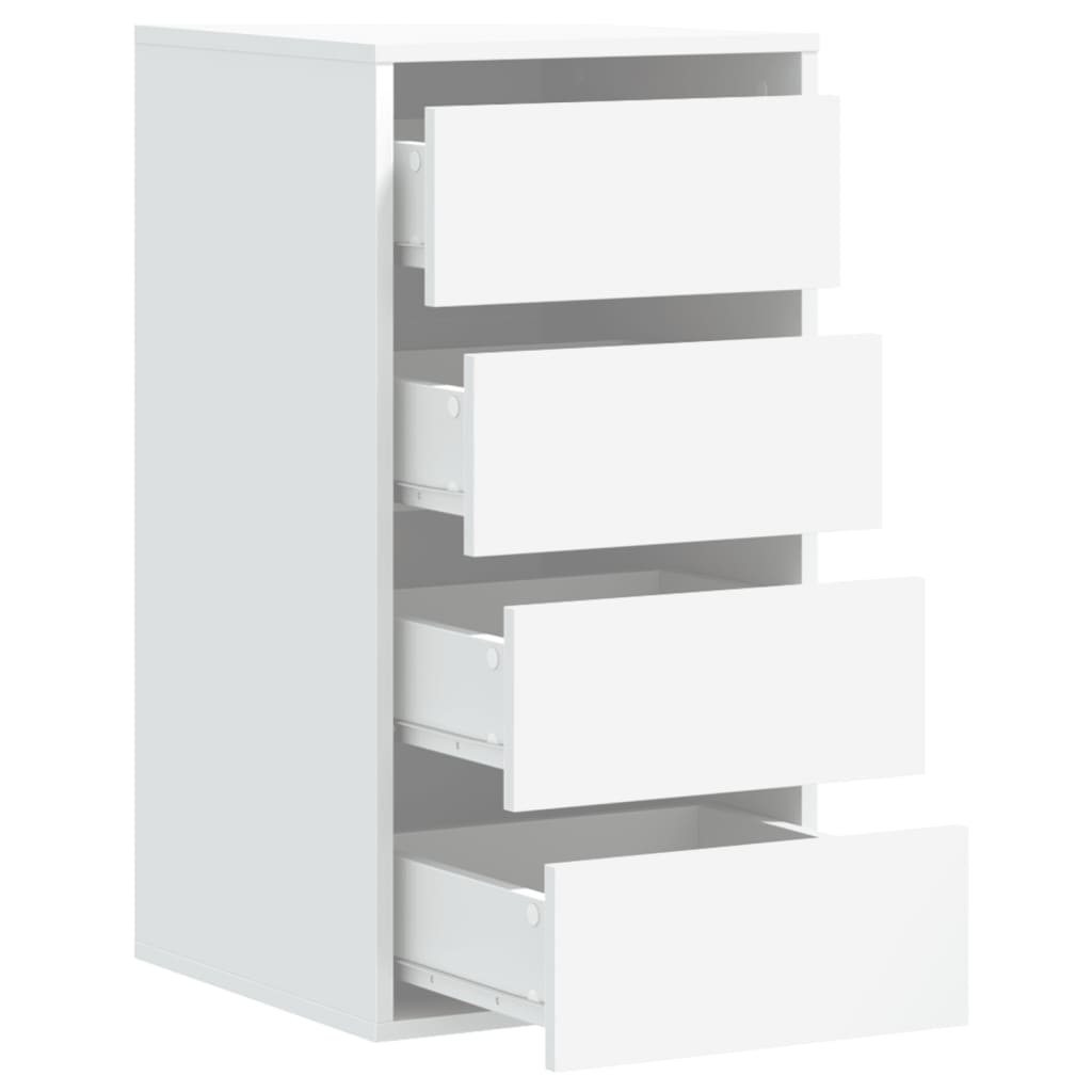 vidaXL Komoda, biała, 40x41x76 cm, materiał drewnopochodny