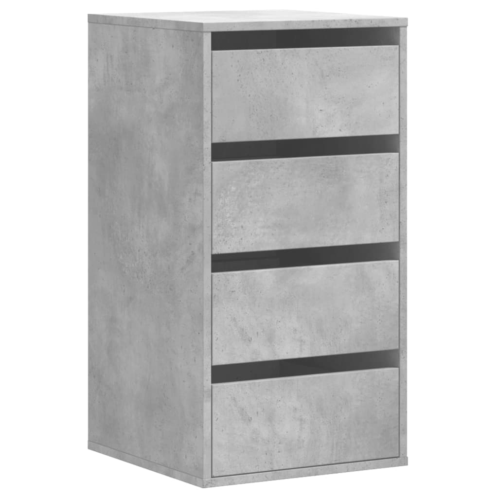 vidaXL Komoda, szarość betonu, 40x41x76 cm, materiał drewnopochodny