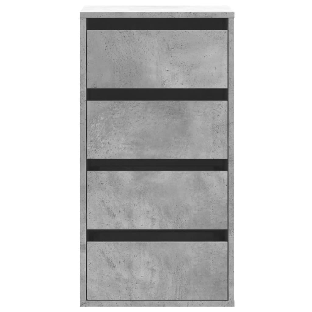 vidaXL Komoda, szarość betonu, 40x41x76 cm, materiał drewnopochodny
