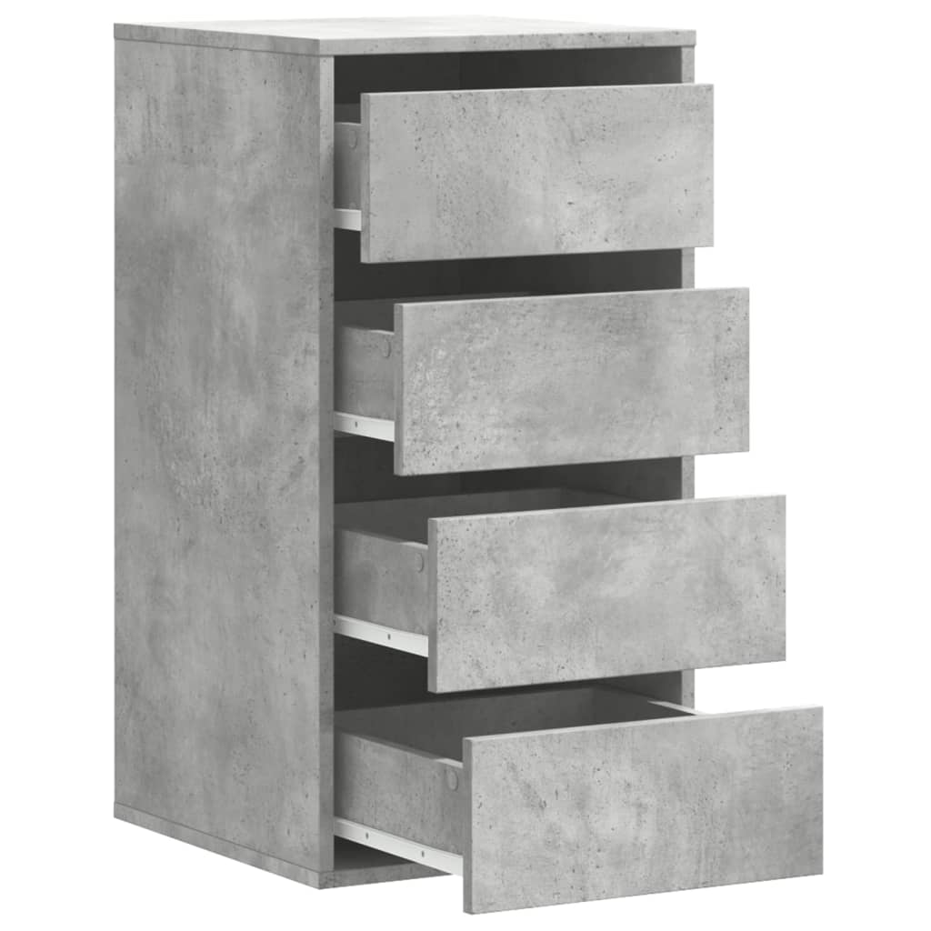 vidaXL Komoda, szarość betonu, 40x41x76 cm, materiał drewnopochodny