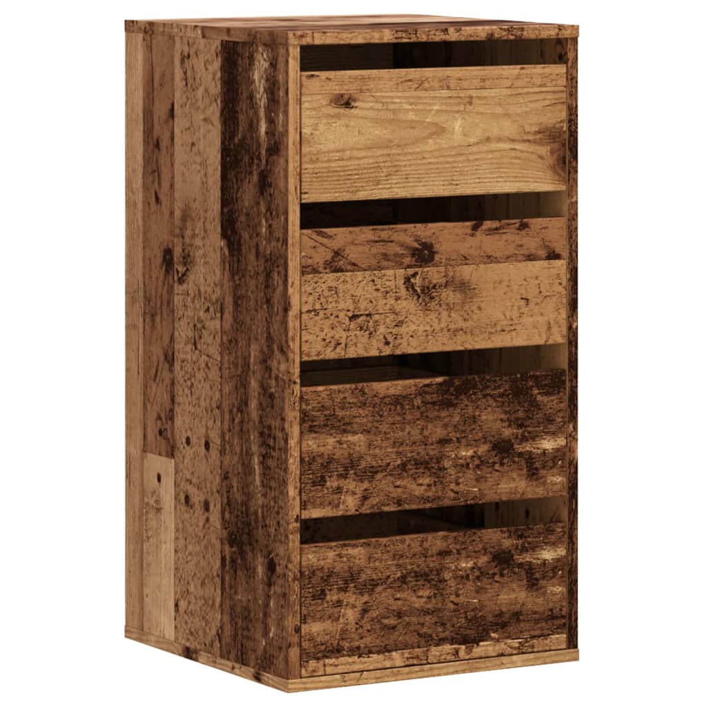 vidaXL Komoda, stare drewno, 40x41x76 cm, materiał drewnopochodny