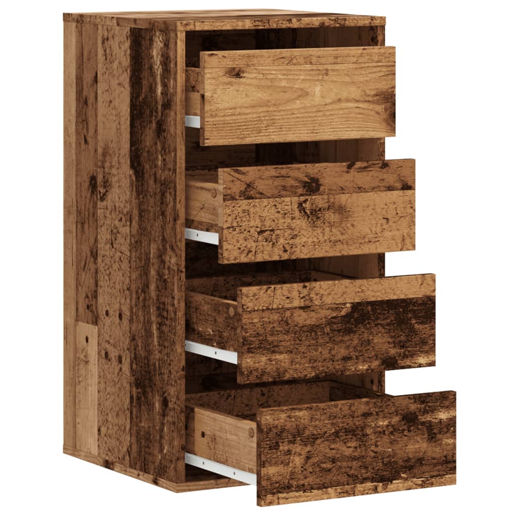 vidaXL Komoda, stare drewno, 40x41x76 cm, materiał drewnopochodny
