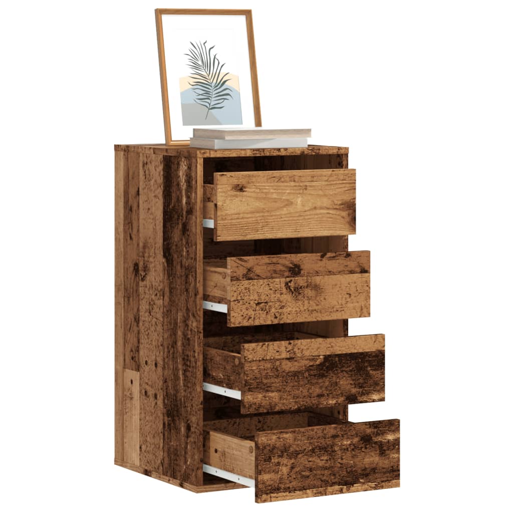 vidaXL Komoda, stare drewno, 40x41x76 cm, materiał drewnopochodny