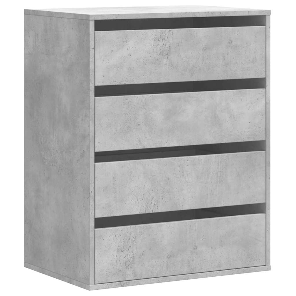 vidaXL Komoda, szarość betonu, 60x41x76 cm, materiał drewnopochodny