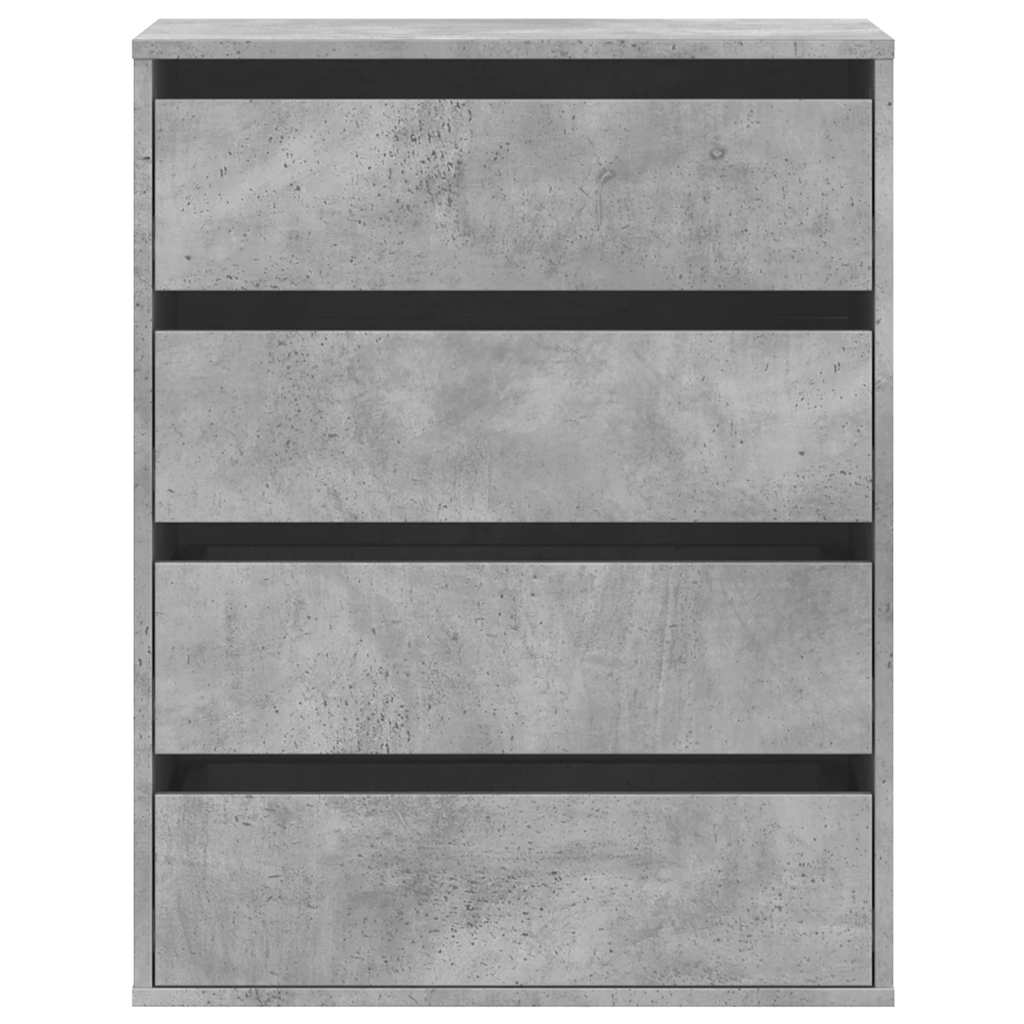 vidaXL Komoda, szarość betonu, 60x41x76 cm, materiał drewnopochodny