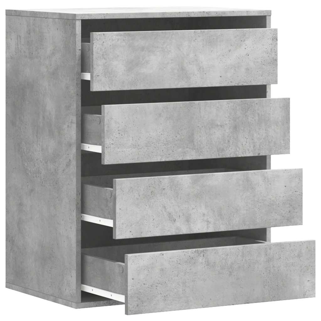 vidaXL Komoda, szarość betonu, 60x41x76 cm, materiał drewnopochodny