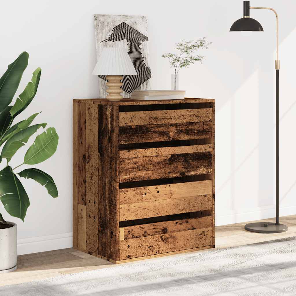 vidaXL Komoda, stare drewno, 60x41x76 cm, materiał drewnopochodny