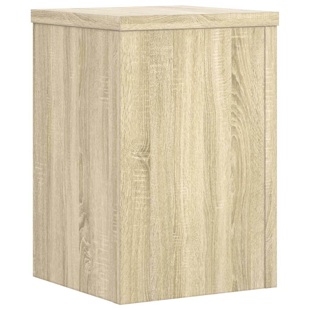 vidaXL Podstawki pod doniczki, 2 szt, dąb sonoma, 20x20x30 cm