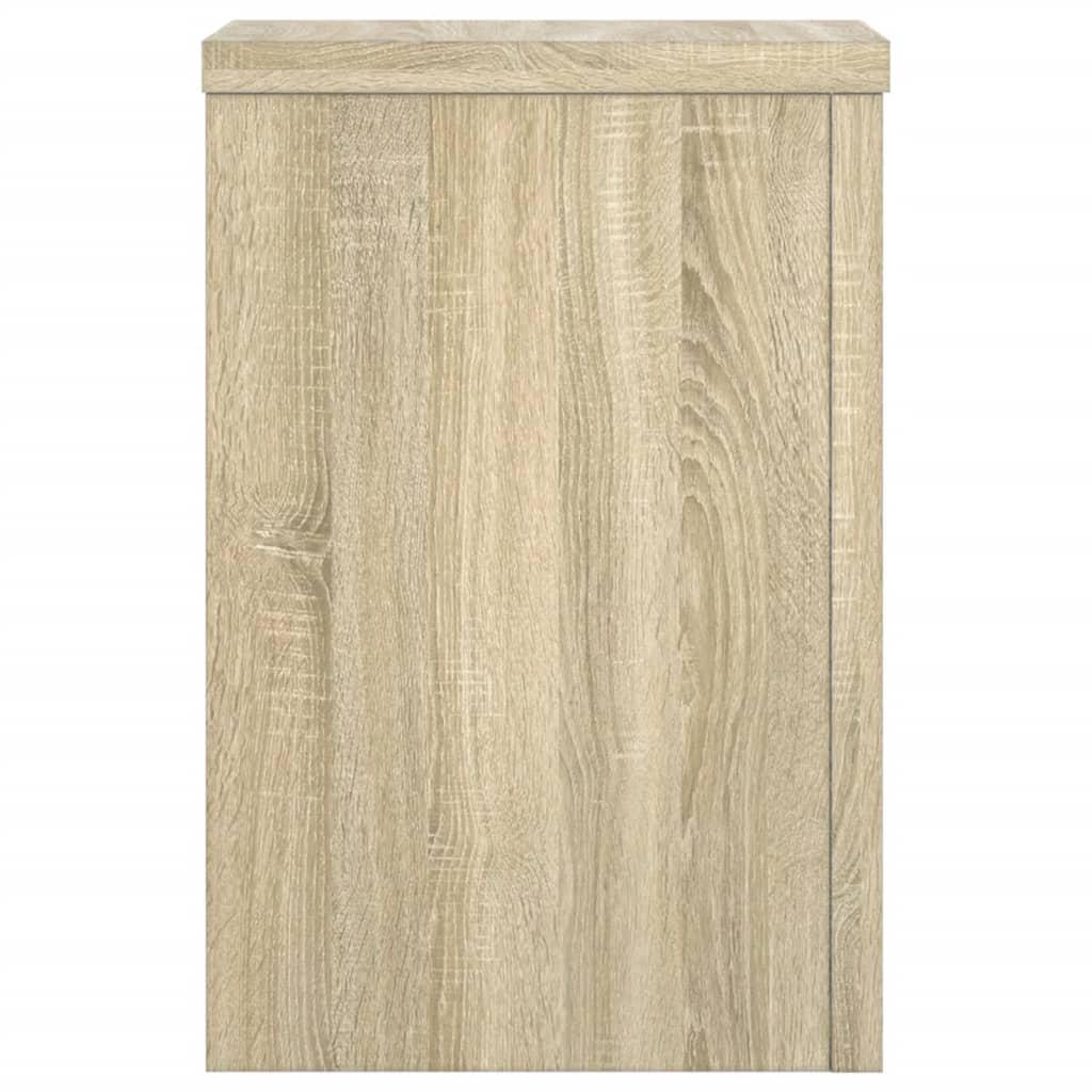 vidaXL Podstawki pod doniczki, 2 szt, dąb sonoma, 20x20x30 cm