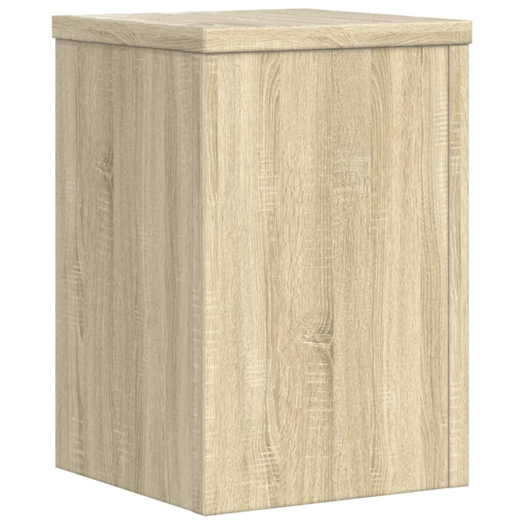 vidaXL Podstawki pod doniczki, 2 szt, dąb sonoma, 20x20x30 cm