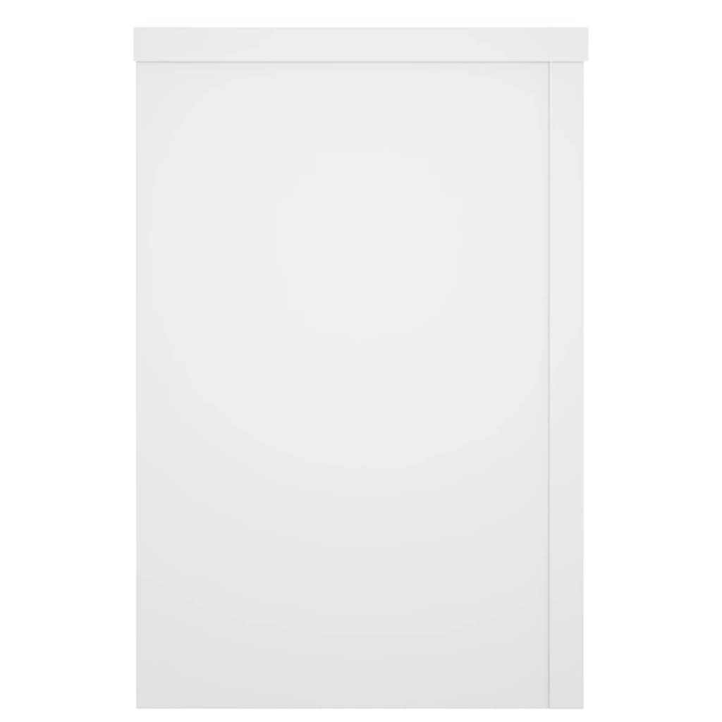 vidaXL Podstawki pod doniczki, 2 szt., białe, 25x25x35 cm