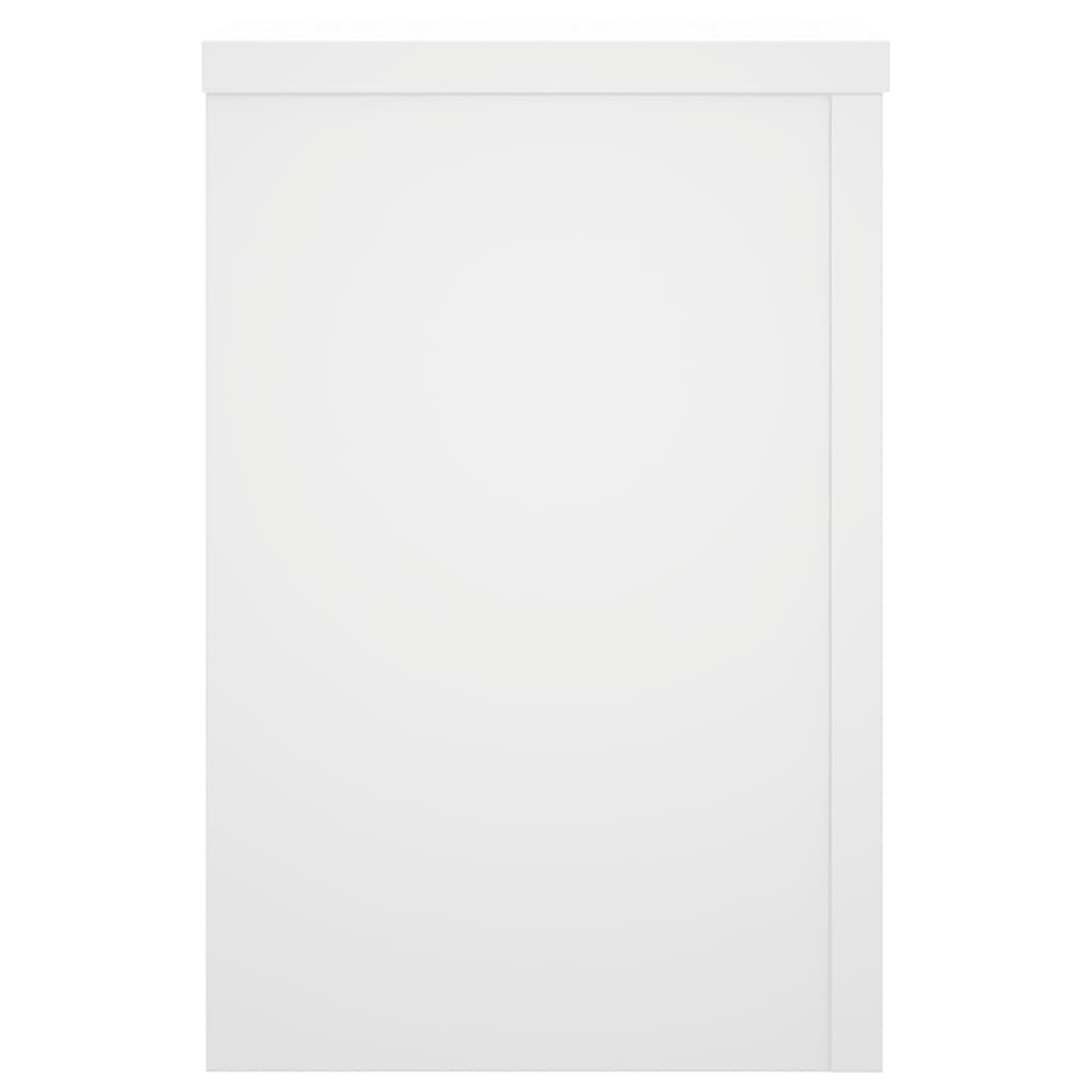 vidaXL Podstawki pod doniczki, 2 szt., białe, 25x25x35 cm