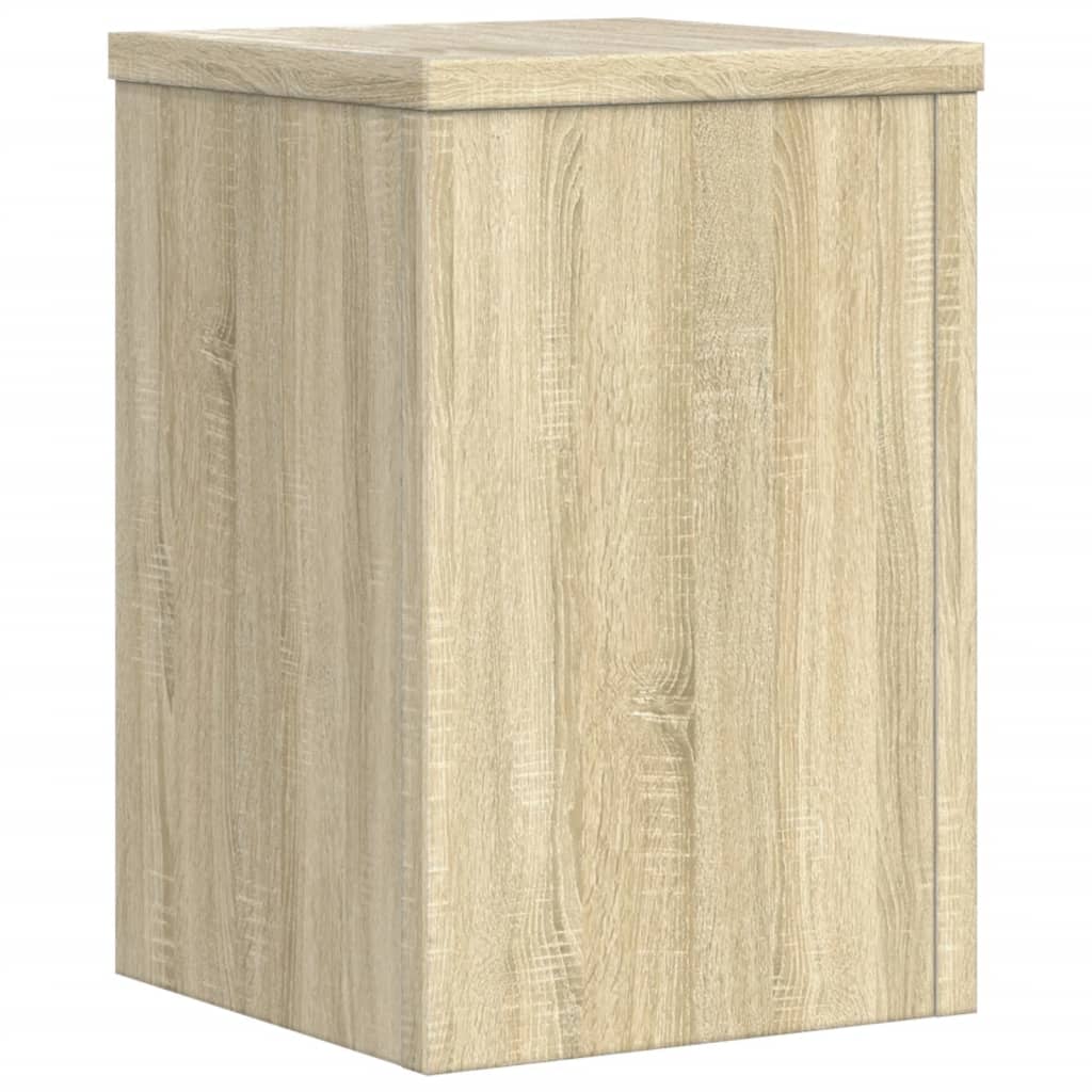 vidaXL Podstawki pod doniczki, 2 szt, dąb sonoma, 25x25x35 cm