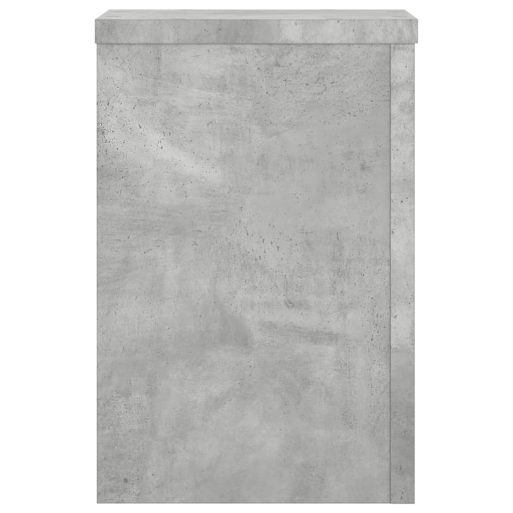 vidaXL Podstawki pod doniczki, 2 szt., szarość betonu, 25x25x35 cm