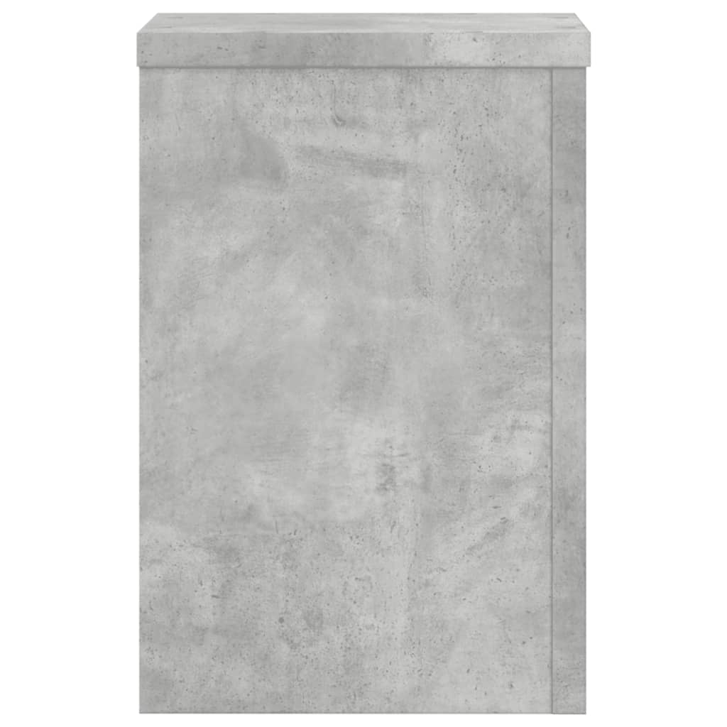 vidaXL Podstawki pod doniczki, 2 szt., szarość betonu, 25x25x35 cm