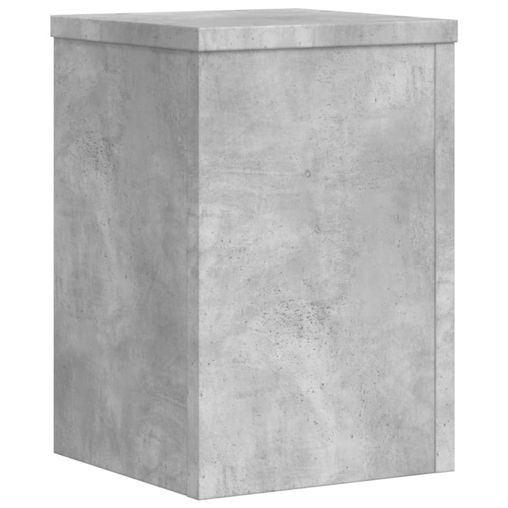 vidaXL Podstawki pod doniczki, 2 szt., szarość betonu, 25x25x35 cm