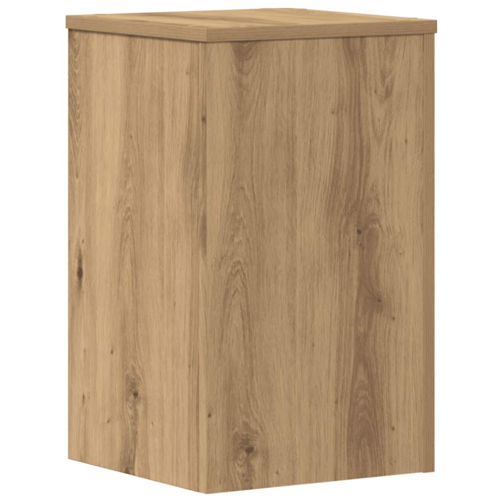 vidaXL Podstawki pod doniczki, 2 szt., dąb artisian, 30x30x50 cm