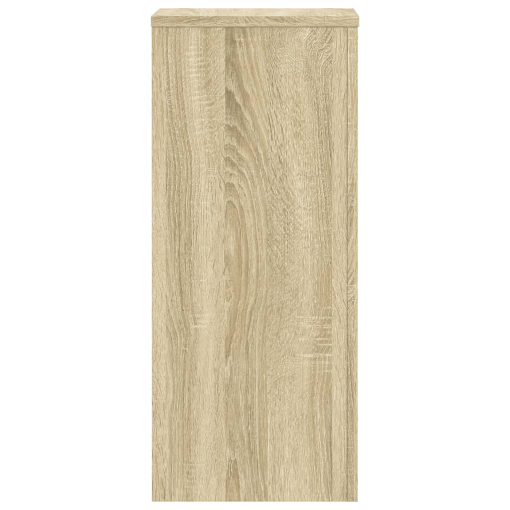 vidaXL Podstawki pod doniczki, 2 szt, dąb sonoma, 30x30x70 cm