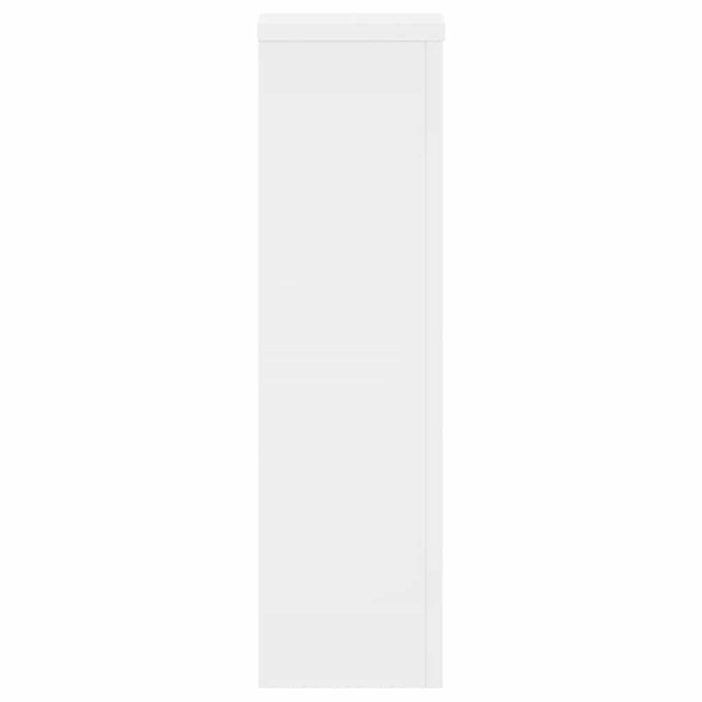vidaXL Podstawki pod doniczki, 2 szt., białe, 17x17x60 cm