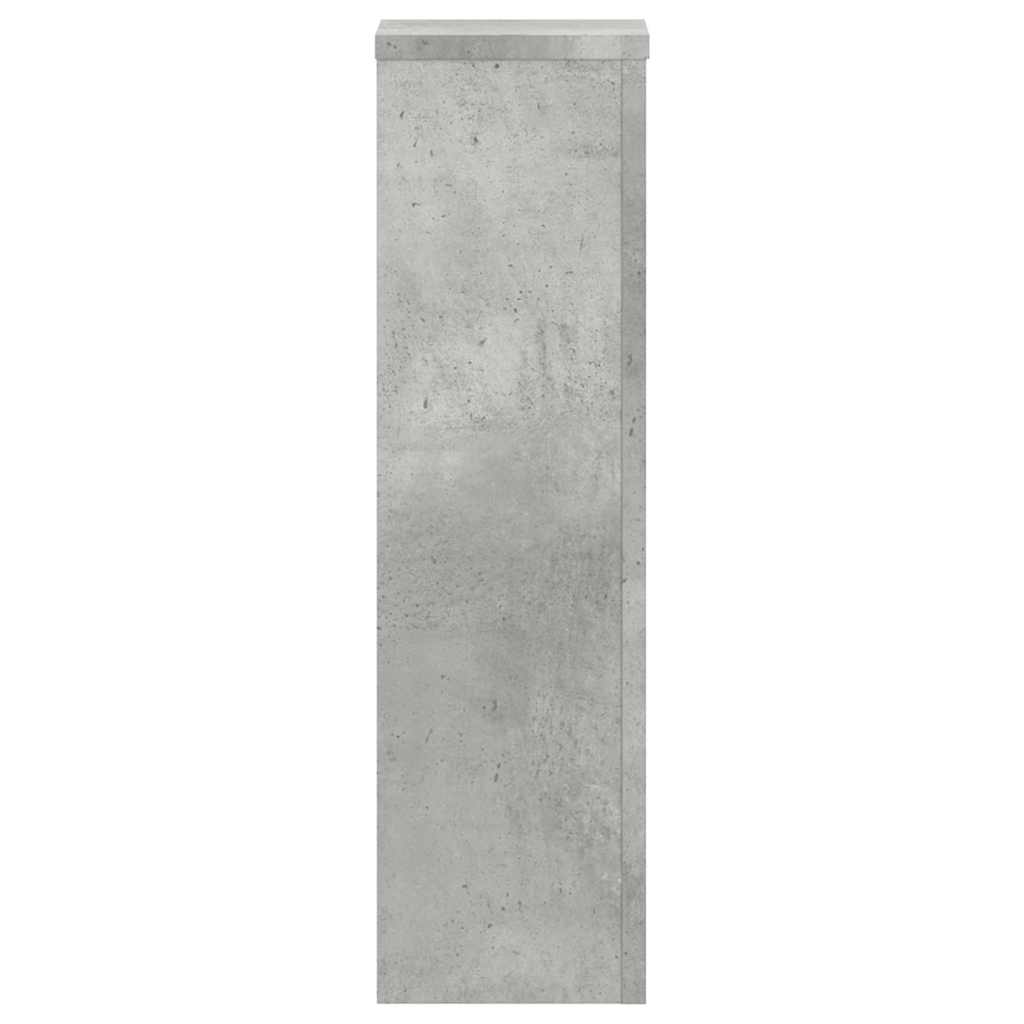 vidaXL Stojaki na rośłiny, 2 szt., szarość betonu, 17x17x60 cm