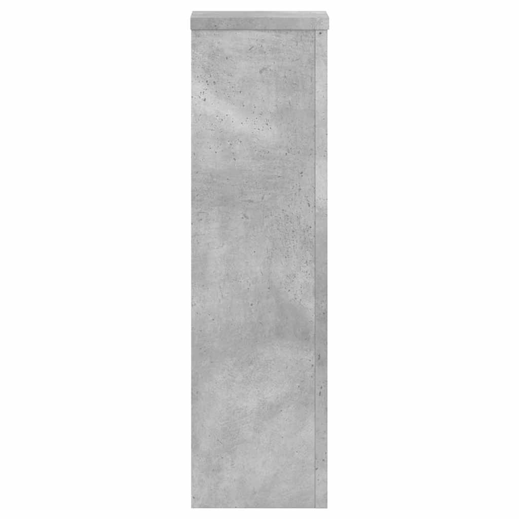 vidaXL Stojaki na rośłiny, 2 szt., szarość betonu, 17x17x60 cm
