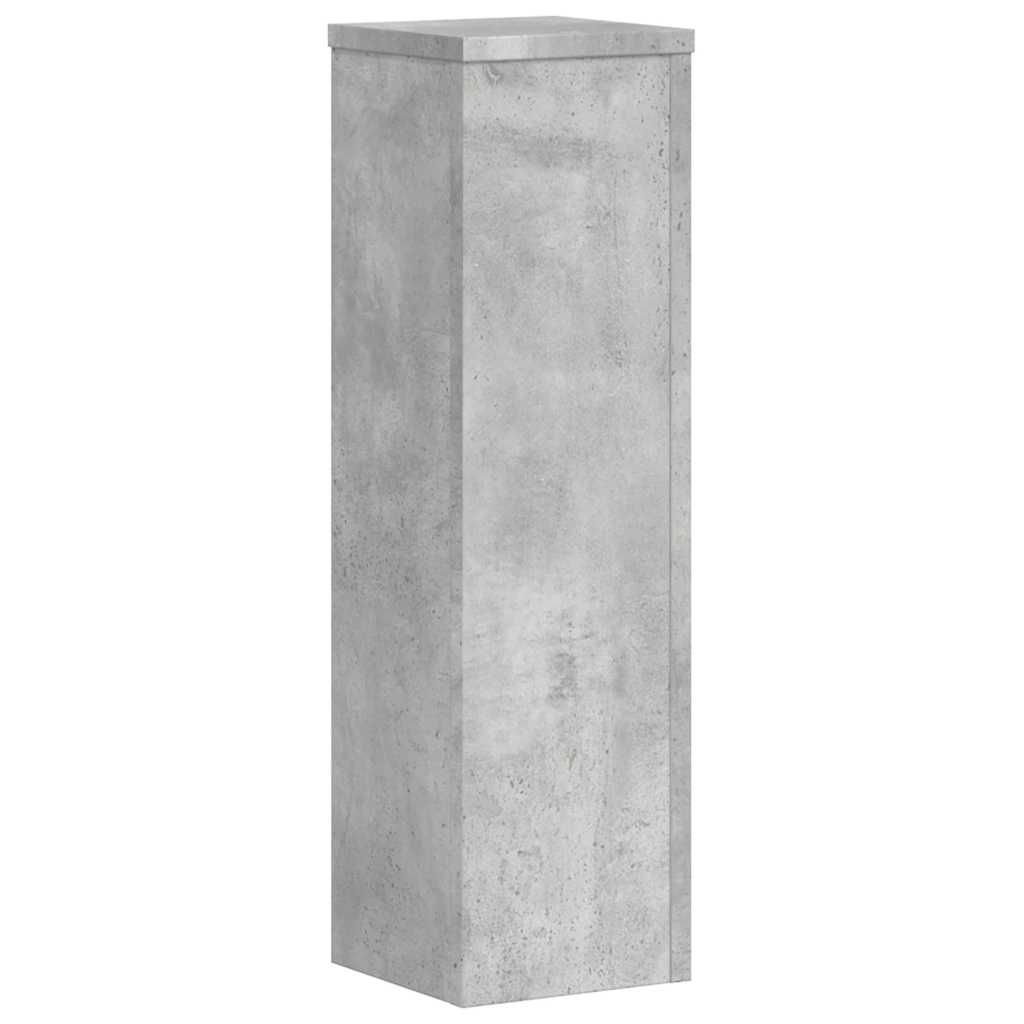 vidaXL Stojaki na rośłiny, 2 szt., szarość betonu, 17x17x60 cm