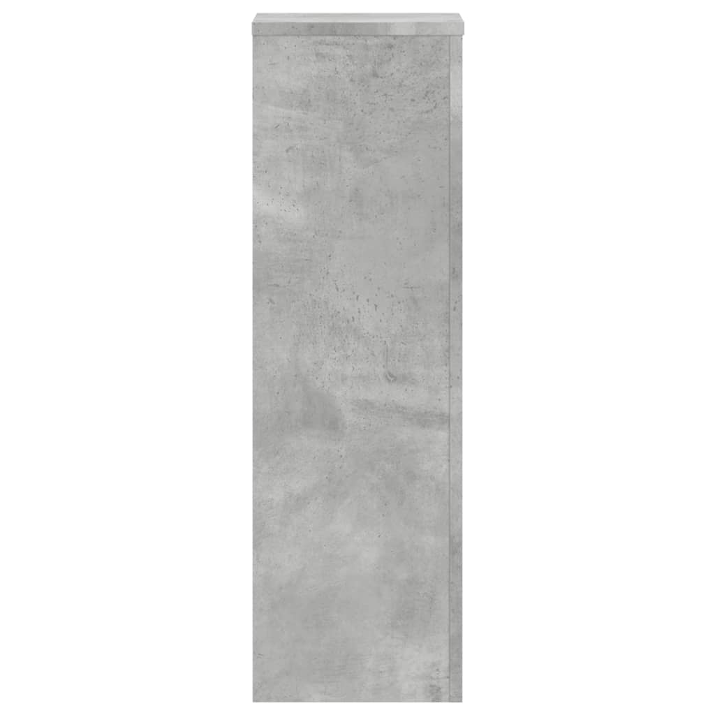 vidaXL Stojaki na rośliny, 2 szt., szarość betonu, 25x25x80 cm