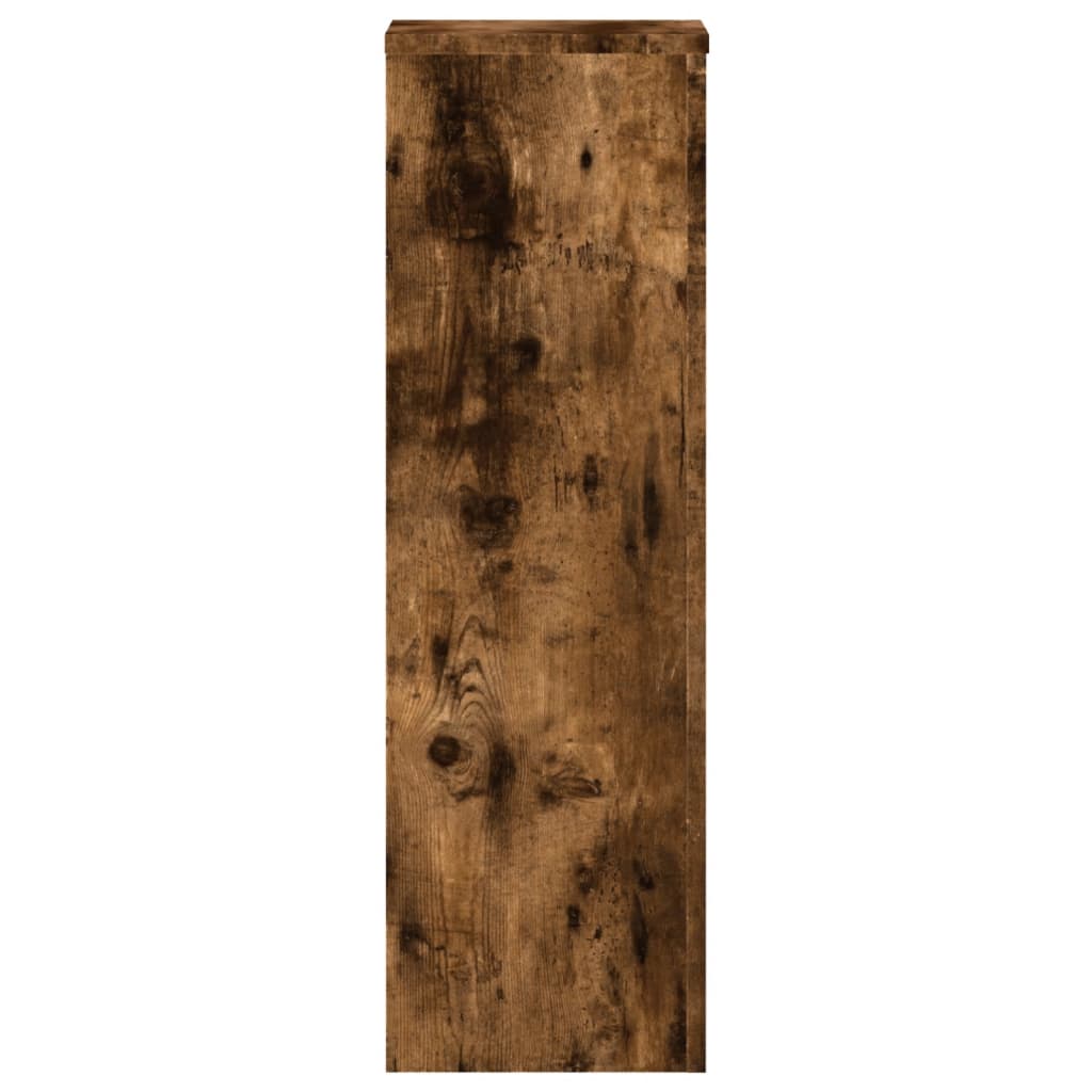vidaXL Stojaki na rośliny, 2 szt., przydymiony dąb, 25x25x80 cm