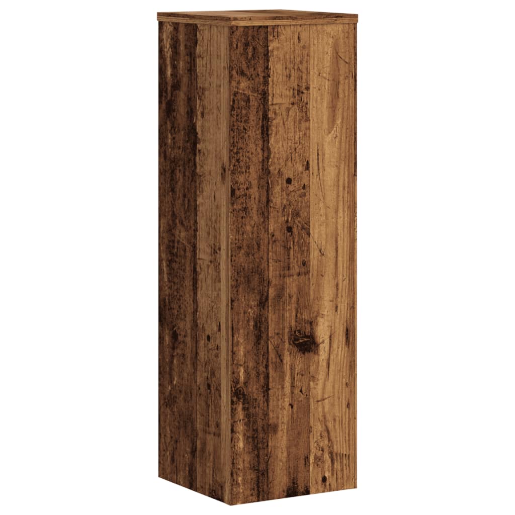 vidaXL Stojaki na rośliny, 2 szt., stare drewno, 25x25x80 cm