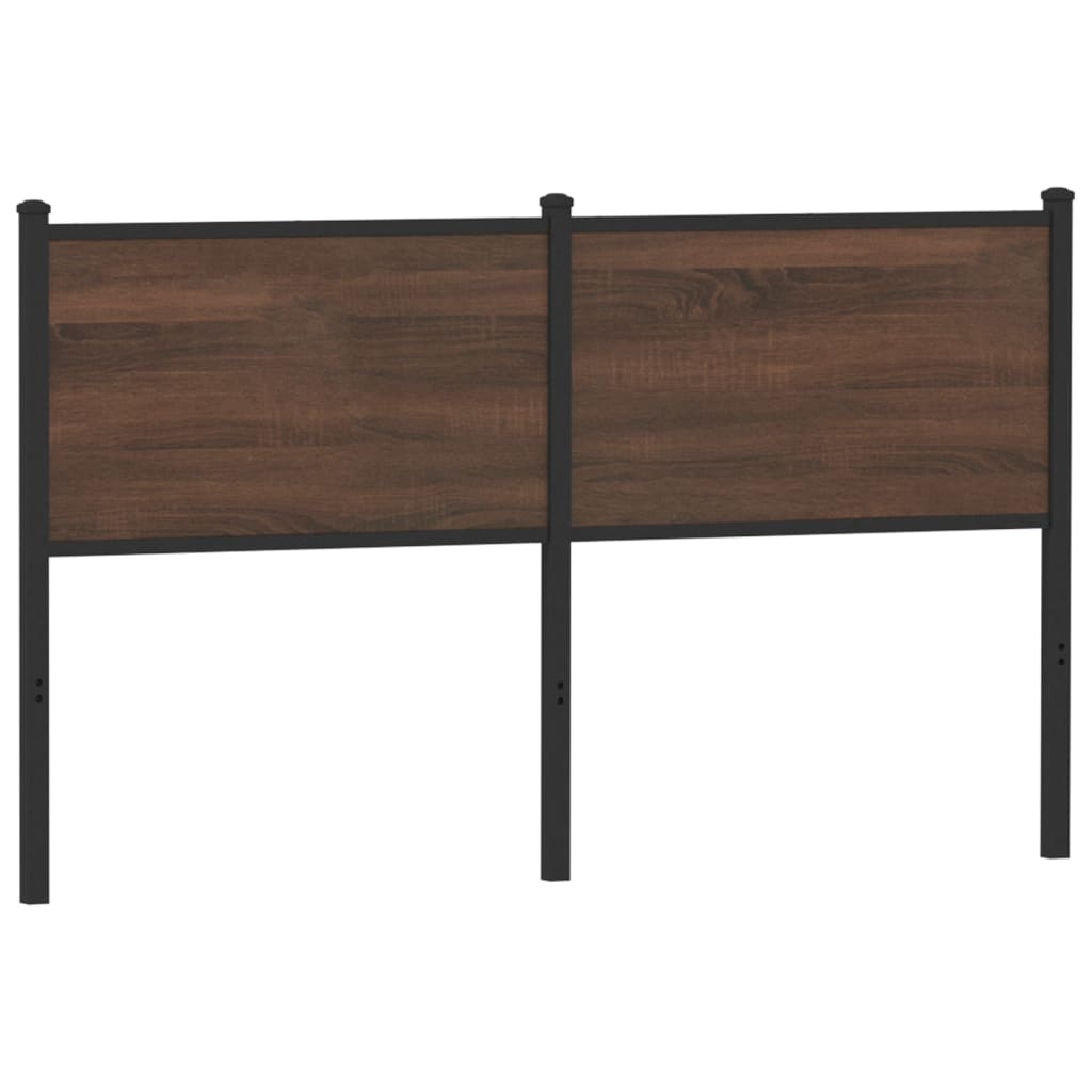 vidaXL Wymienne wezgłowie, brązowy dąb, 140 cm