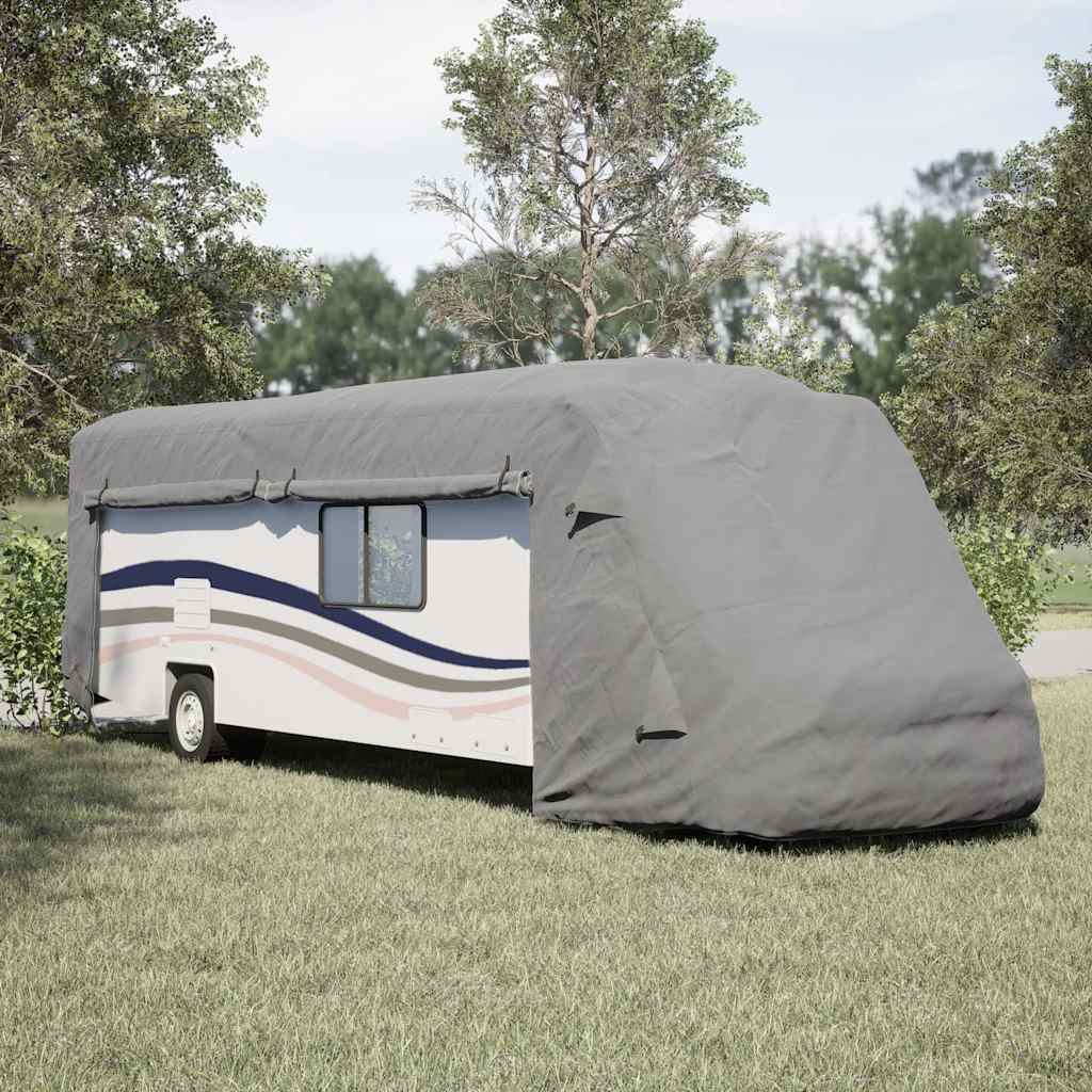 vidaXL Pokrowce na kampery, szare, 970x235x275 cm, włóknina