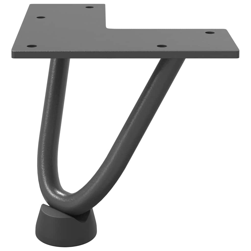 vidaXL Nogi do stolika kawowego 4 szt. Antracyt 10 cm Stal lite