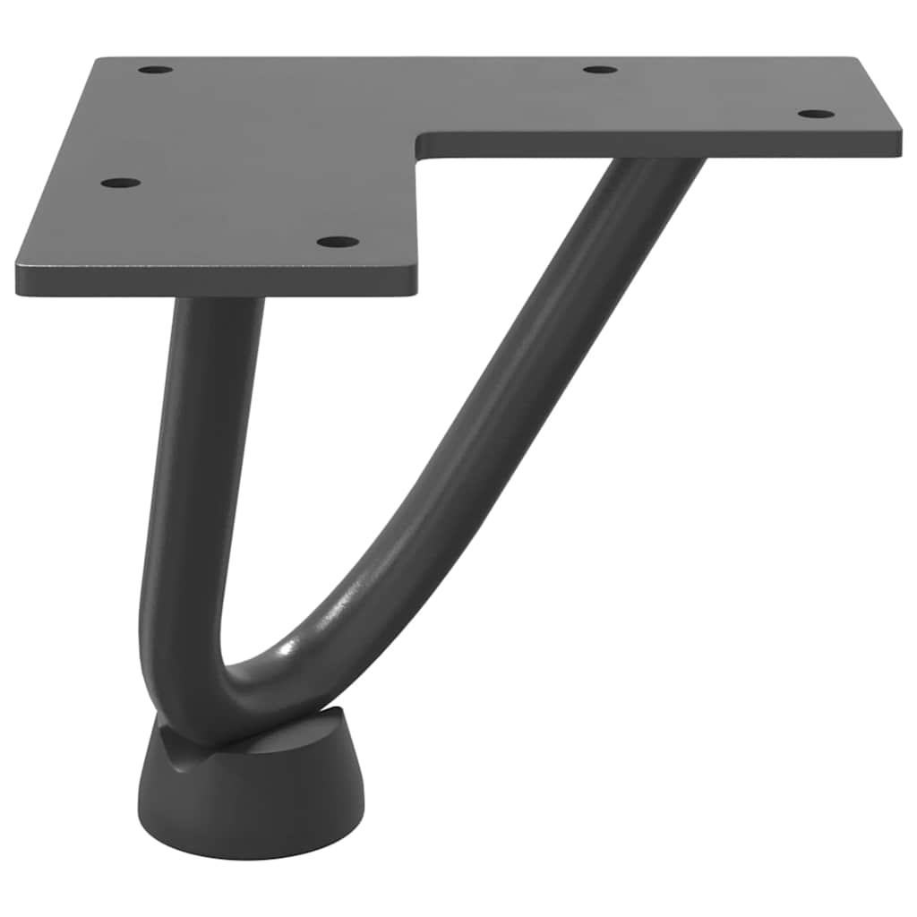 vidaXL Nogi do stolika kawowego 4 szt. Antracyt 10 cm Stal lite